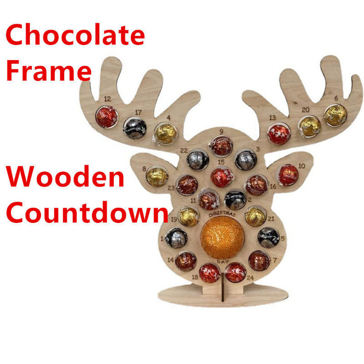 Wooden Advent Calendar Christmas Party Decoration by 253444