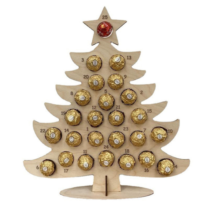 Wooden Advent Calendar Christmas Party Decoration by 253444