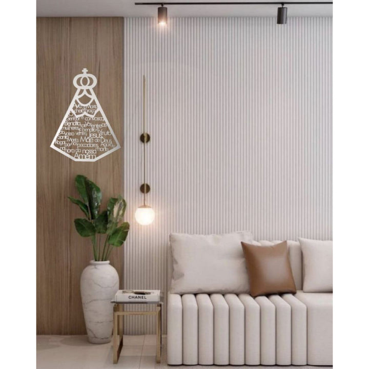 Quadrinho Decorativo Ave Maria Nossa Senhora Aparecida MDF 3mm Para Casa