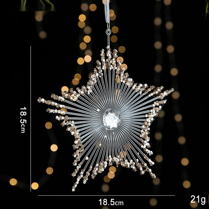 Christmas Decorations Sequins Acrylic Transparent Pendant by 253444