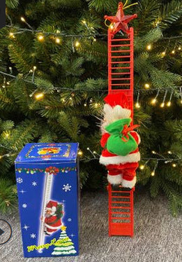 Santa Claus Climbing Ladder Electric Santa Claus Climbing Ladder by 253444