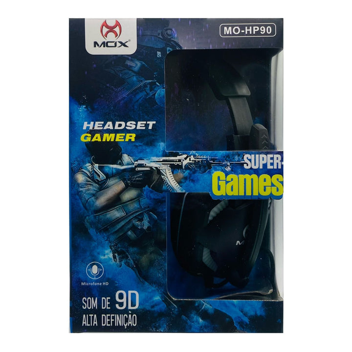 Fone Headset Gamer Mox Com Fio Conector P3 USB by 253444