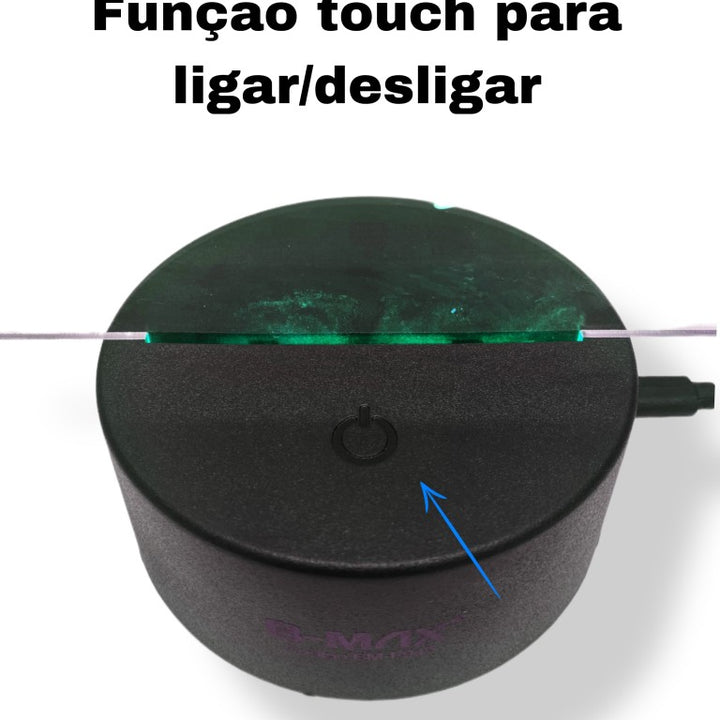 Luminária Lousa De Mesa Com Led E Caneta para Escrever