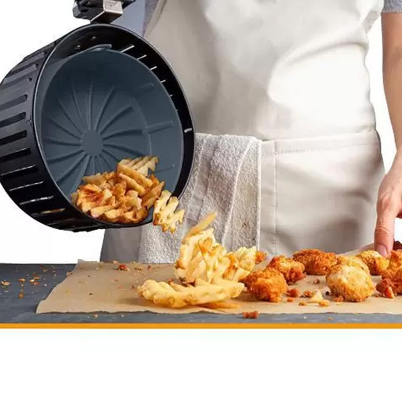 Forma Bandeja de Silicone Flexível Protetora Reutilizável Antiaderente para Fritadeira Elétrica Air Fryer by 474443