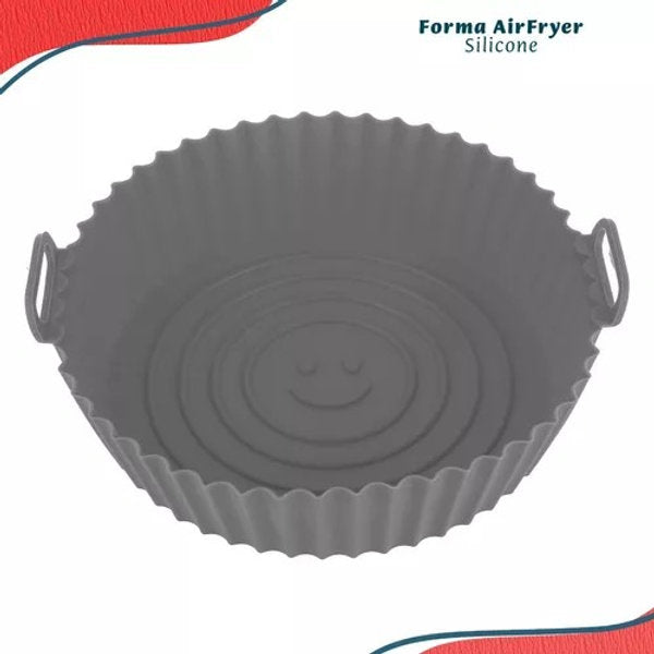 Forma Assadeira Para Fritadeira Air Fryer Em Silicone Flexível Lavável by 486837