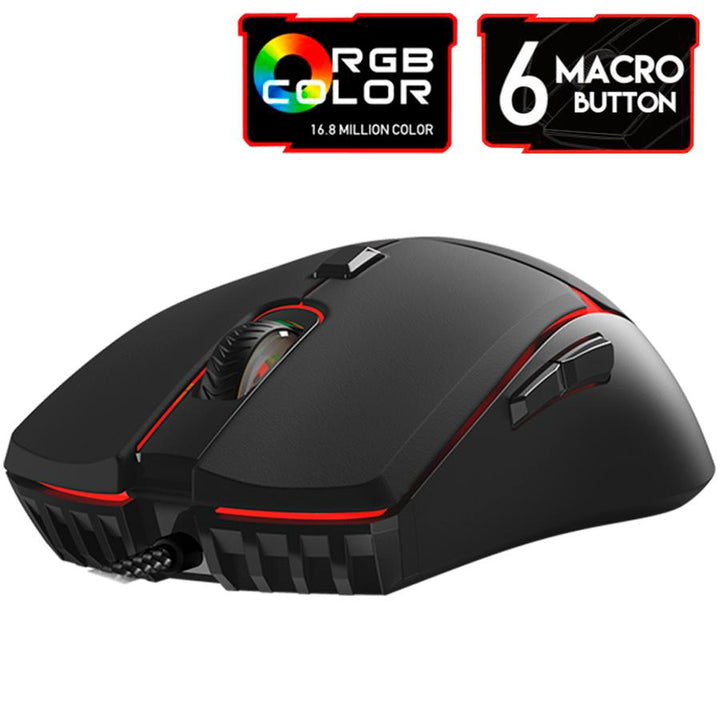 Mouse Gamer Jogo Macro Crypto VX7 Fantech 8000DPI 6 Botões by 413106