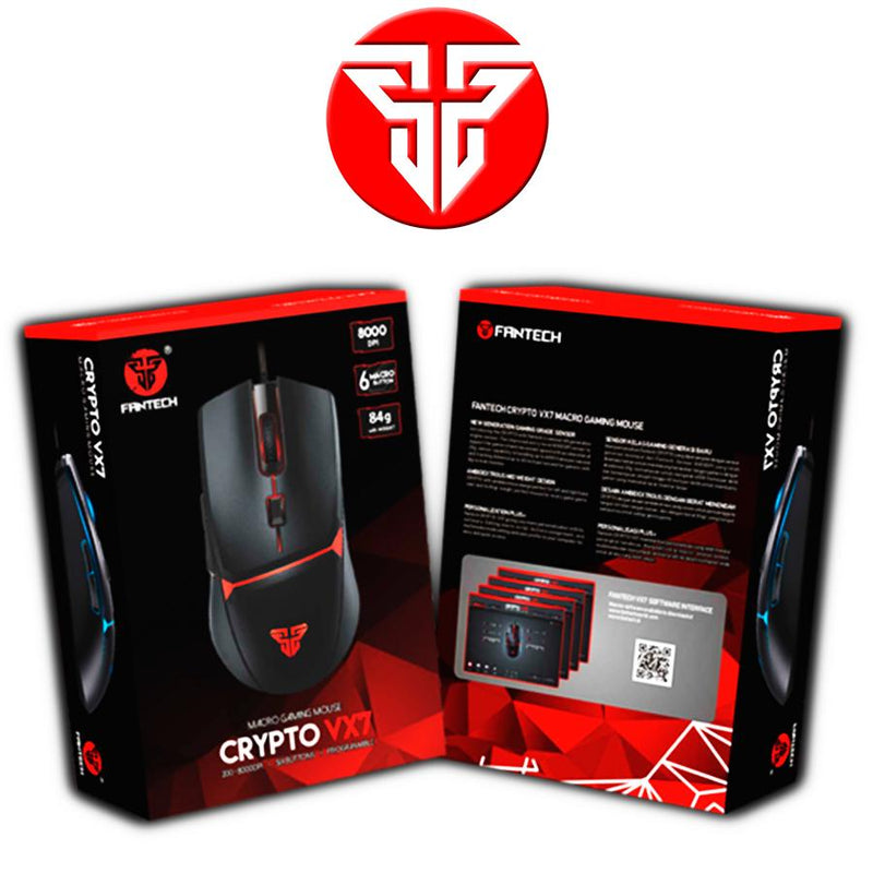 Mouse Gamer Jogo Macro Crypto VX7 Fantech 8000DPI 6 Botões by 413106