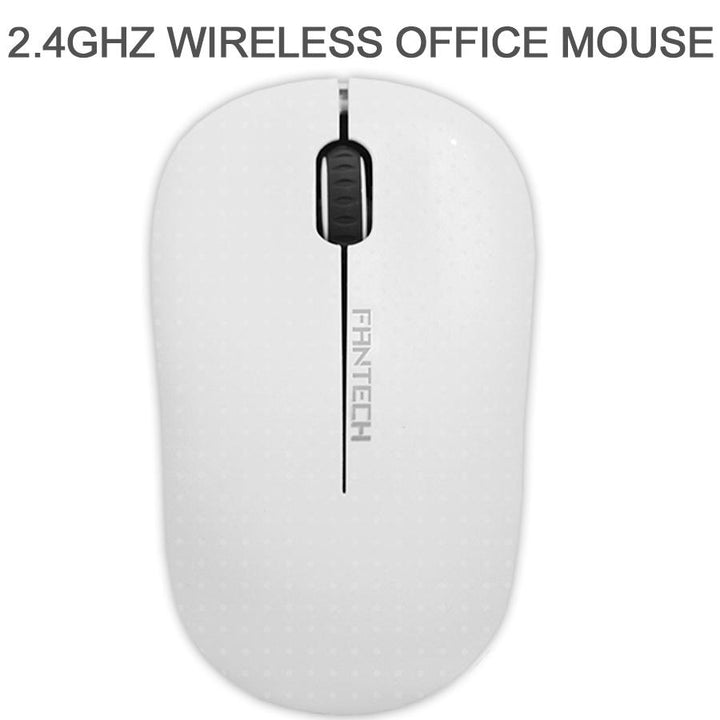 Mouse Sem Fio Fantech Forma Confortável W188 Branco 1200DPI by 413106