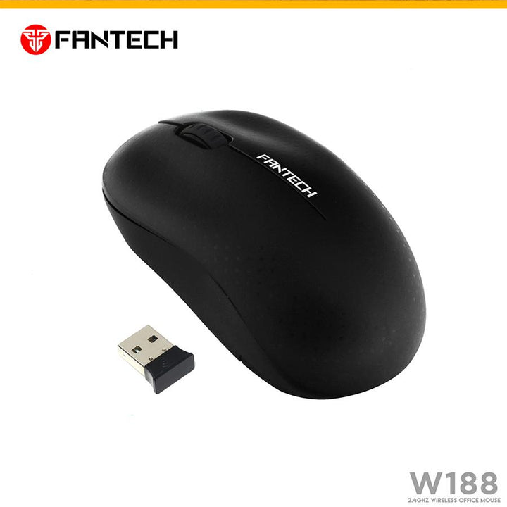 Mouse Sem Fio Fantech Forma Confortável W188 Preto 1200DPI by 413106