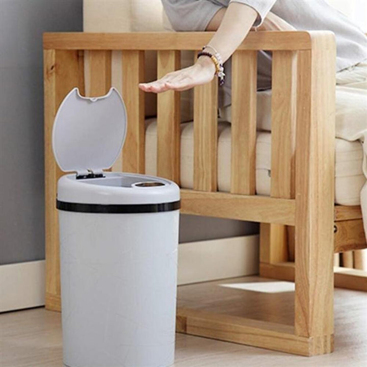 Lixeira Automática 9 Litros Branca Com Sensor De Abertura Inteligente Para Banheiro Cozinha Luxo Portátil by 529717