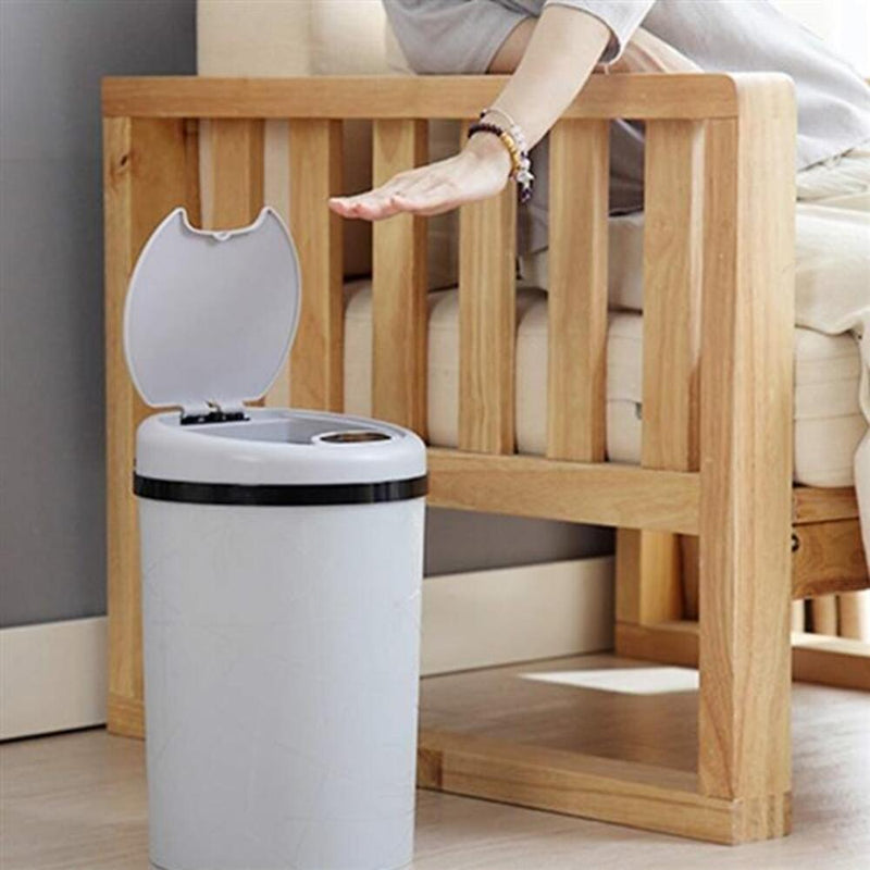 Lixeira Automática 9 Litros Branca Com Sensor De Abertura Inteligente Para Banheiro Cozinha Luxo Portátil by 529717