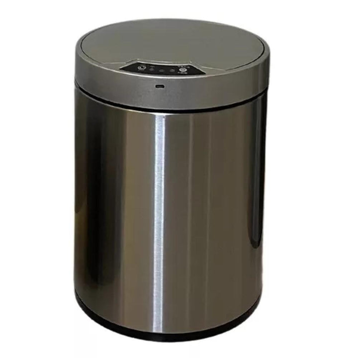 Lixeira Automática Inox 12 Litros Com Sensor Usb Polido Cesto Removível Recarregável Cozinha Banheiro Luxo by 529717