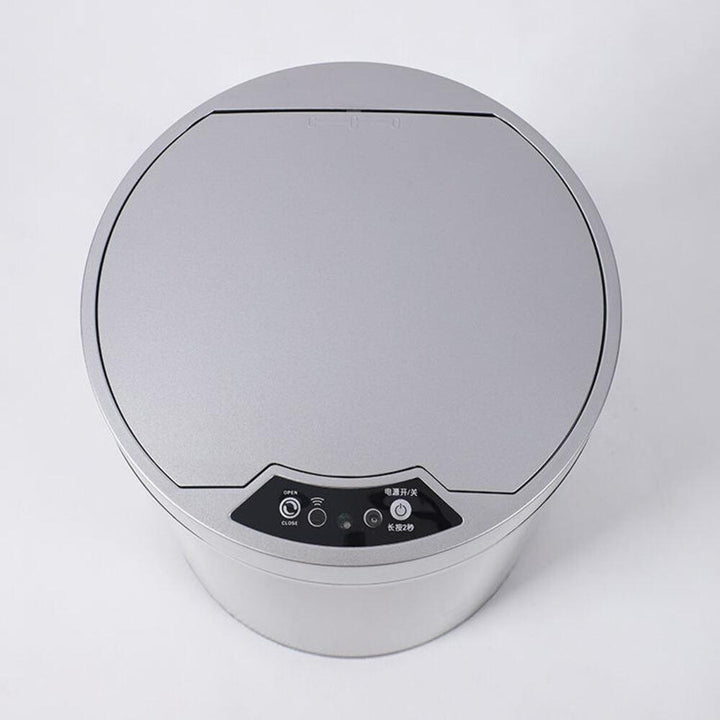 Lixeira Automática Inox 12 Litros Com Sensor Usb Polido Cesto Removível Recarregável Cozinha Banheiro Luxo by 529717