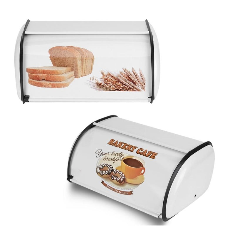 Porta Pão Decorado Tampa Retrátil Cesto De Bolo Grande Capacidade Vintage Cozinha Hotel Café Luxo Preta by 529717