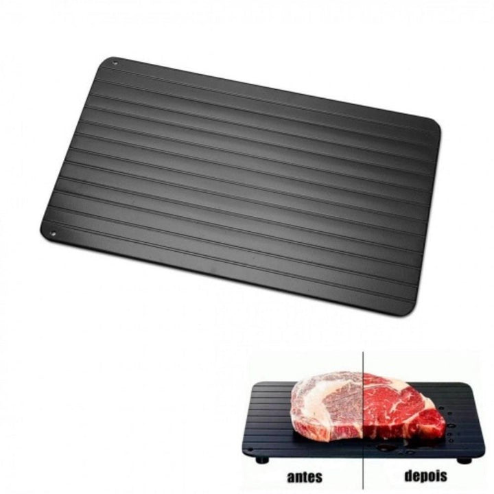Tábua De Descongelar Carnes Alimentos Placa Defrost Mágica Rápido Cozinha Churrasco Antiaderente Alumínio by 529717