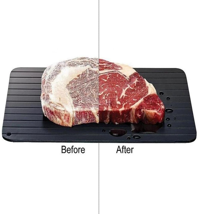 Tábua De Descongelar Carnes Alimentos Placa Defrost Mágica Rápido Cozinha Churrasco Antiaderente Alumínio by 529717