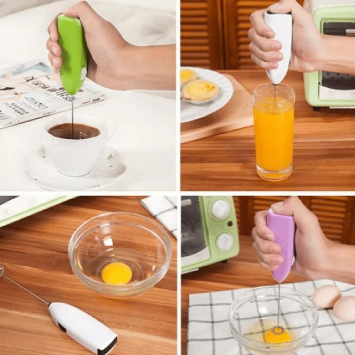 Mini Mixer Portátil Batedor Giratório A Pilha Para Ovos Café Cappuccino Milk Shake Bebidas Completo by 529717