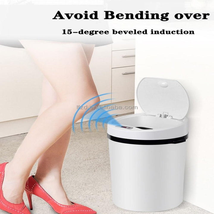 Lixeira Automática 9 Litros Sensor Touch Cesto Inteligente Luxo Banheiro Cozinha Portátil Azul by 529717