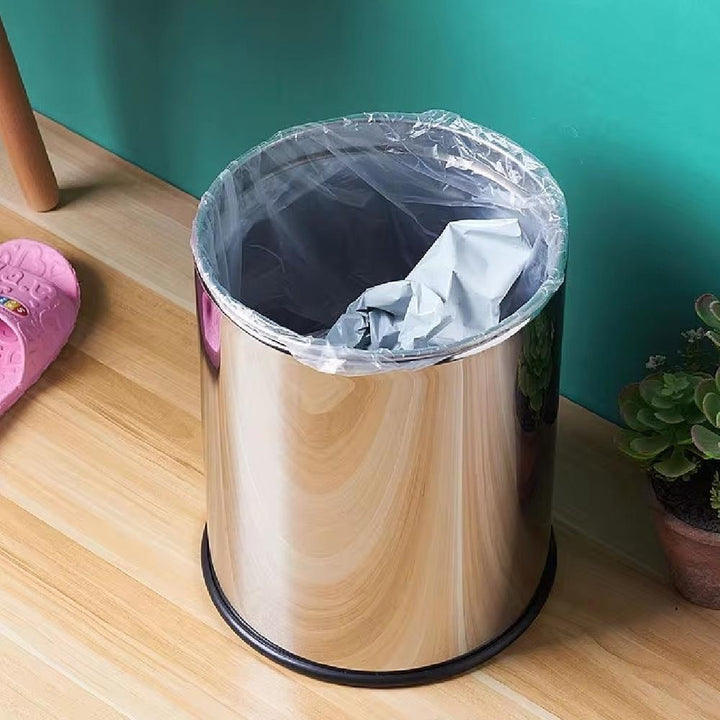 Lixeira Inox Basculante 12 Litros Tampa Vai E Vem Cesto Luxo Banheiro Cozinha Escritório Moderno by 529717