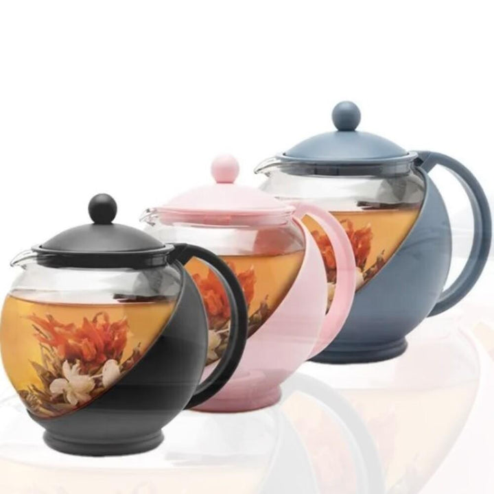 Bule Vidro Com Infusor Chá Café 750Ml Jarra Inox Coador Filtro Cozinha Vintage Luxo by 529717