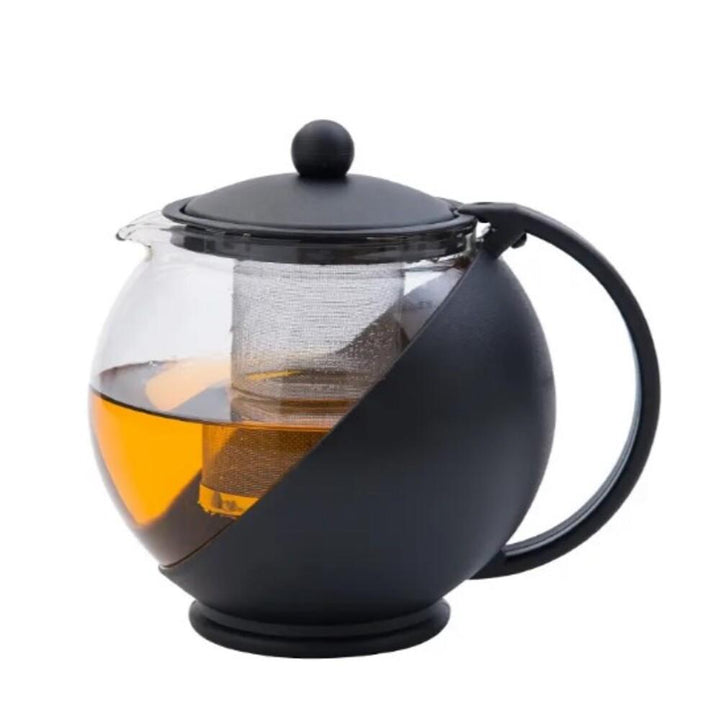 Bule Vidro Com Infusor Chá Café 750Ml Jarra Inox Coador Filtro Cozinha Vintage Luxo by 529717