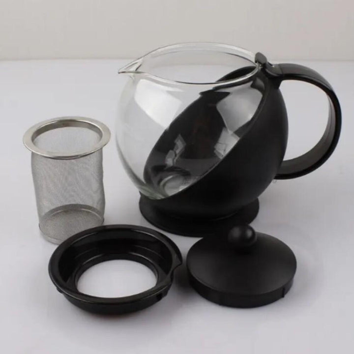 Bule Vidro Com Infusor Chá Café 750Ml Jarra Inox Coador Filtro Cozinha Vintage Luxo by 529717