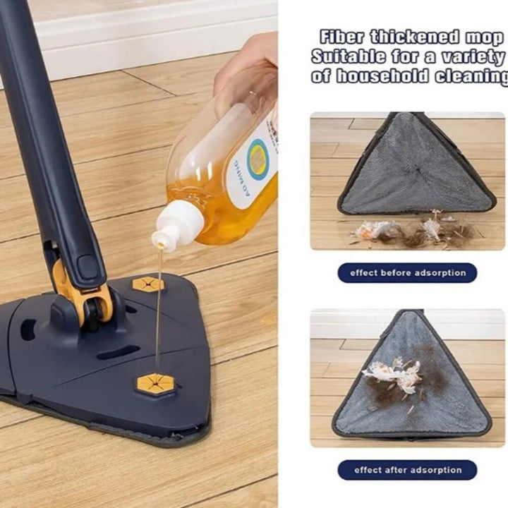 Esfregão MOP Giratório 360 Microfibra Articulado Rodo Limpeza Vidros Pisos Casa Cozinha Profissional by 529717