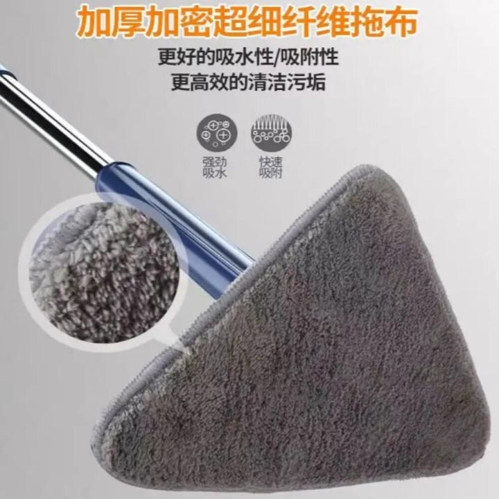 Esfregão MOP Giratório 360 Microfibra Articulado Rodo Limpeza Vidros Pisos Casa Cozinha Profissional by 529717