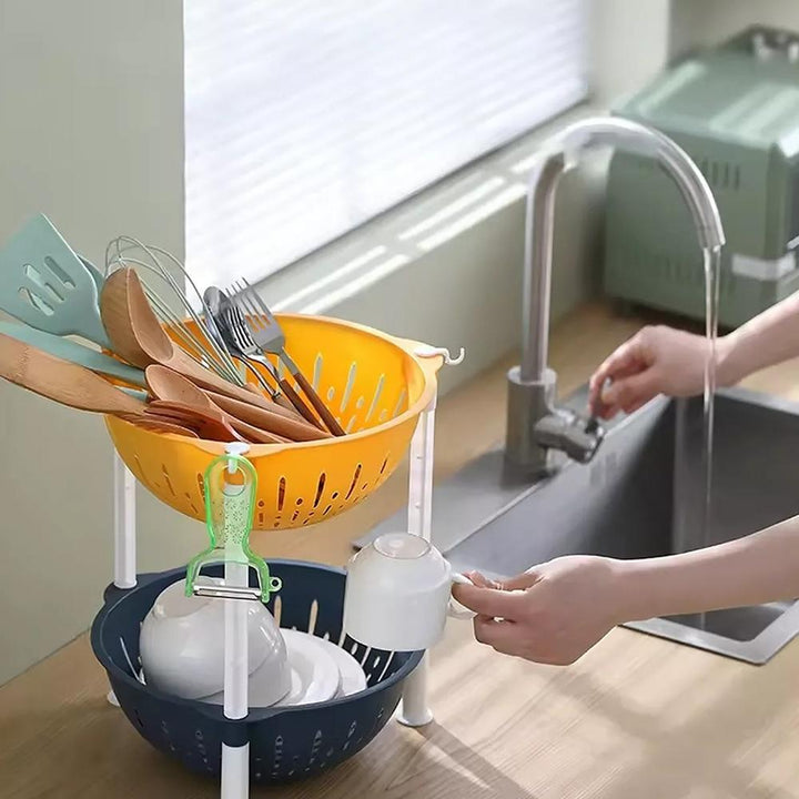 Estante Colorida Infantil 4 Prateleiras Porta Brinquedos Roupas Fruteira Cozinha Banheiro Multiuso by 529717