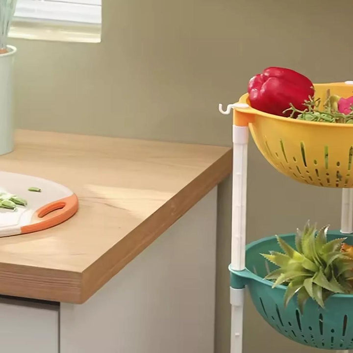 Estante Colorida Infantil 4 Prateleiras Porta Brinquedos Roupas Fruteira Cozinha Banheiro Multiuso by 529717