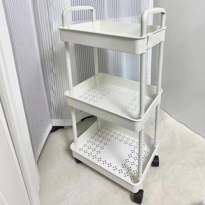 Carrinho Organizador 3 Prateleiras Multiuso Andares Auxiliar Papelaria Cozinha Banheiro Escritório Rodinhas by 529717