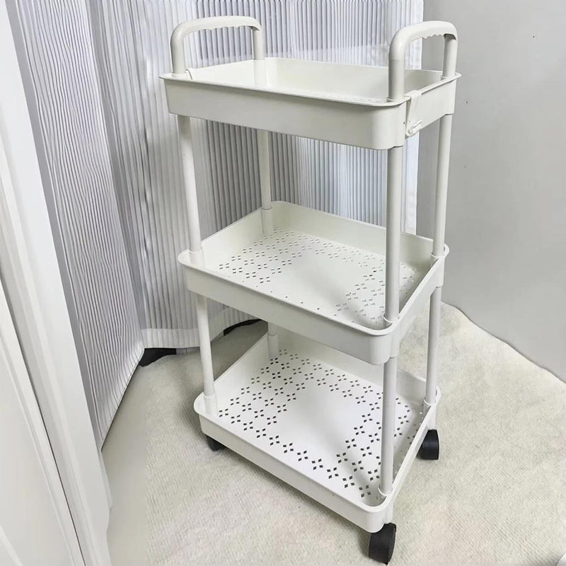 Carrinho Organizador 3 Prateleiras Multiuso Andares Auxiliar Papelaria Cozinha Banheiro Escritório Rodinhas by 529717