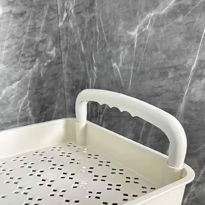 Carrinho Organizador 3 Prateleiras Multiuso Andares Auxiliar Papelaria Cozinha Banheiro Escritório Rodinhas by 529717