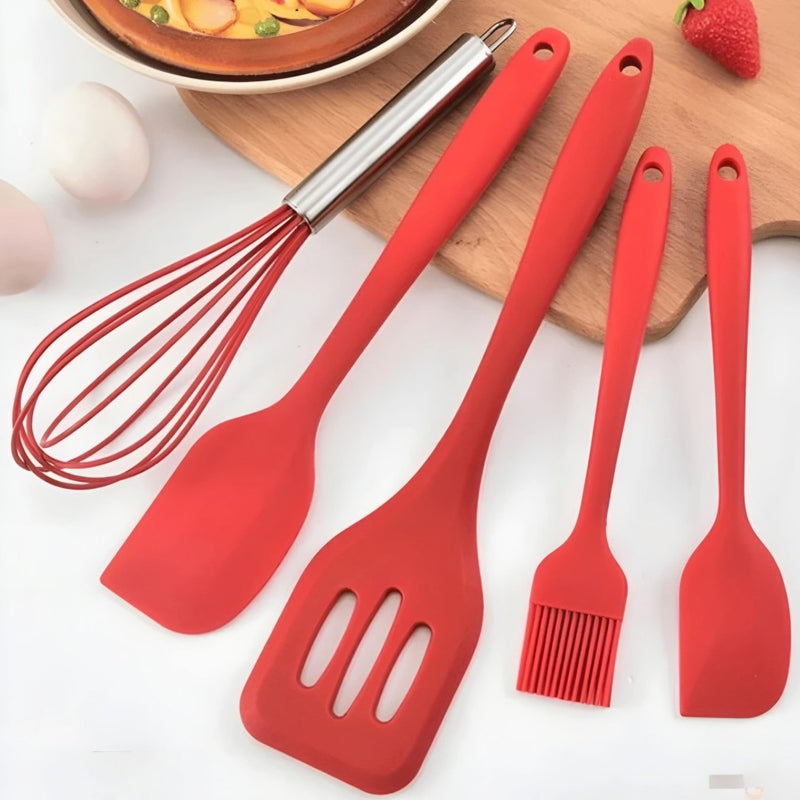 Conjunto De Utensílios De Cozinha De Silicone H'Maston DJ07 by 253444