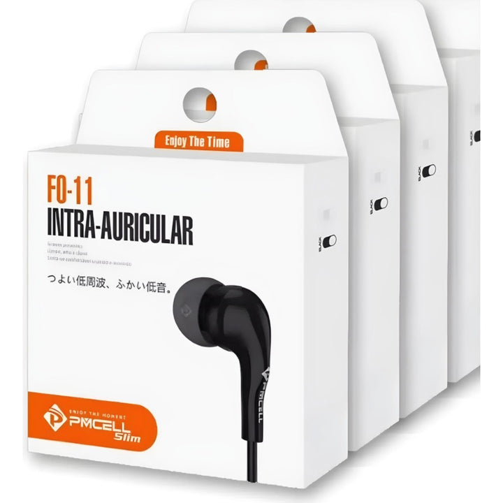 Fone Com Fio Intra-Auricular Com Borrachinha PMCELL FO-11 by 253444