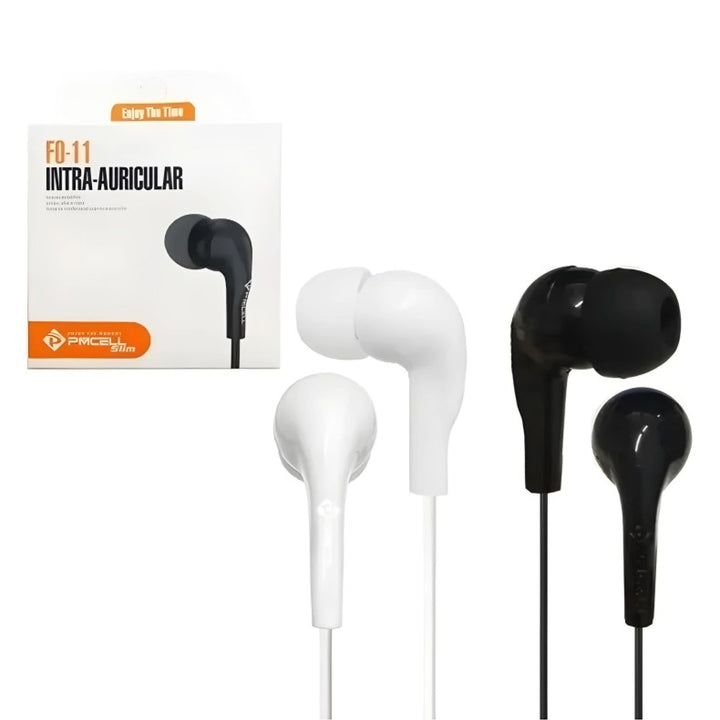 Fone Com Fio Intra-Auricular Com Borrachinha PMCELL FO-11 by 253444