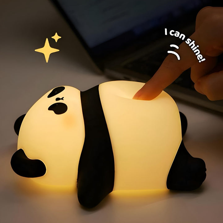 Luminária Infantil Abajur LED Siliconado Panda