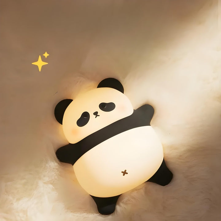 Luminária Infantil Abajur LED Siliconado Panda