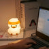 Luminária Infantil Abajur Siliconado Patinho 7 Cores