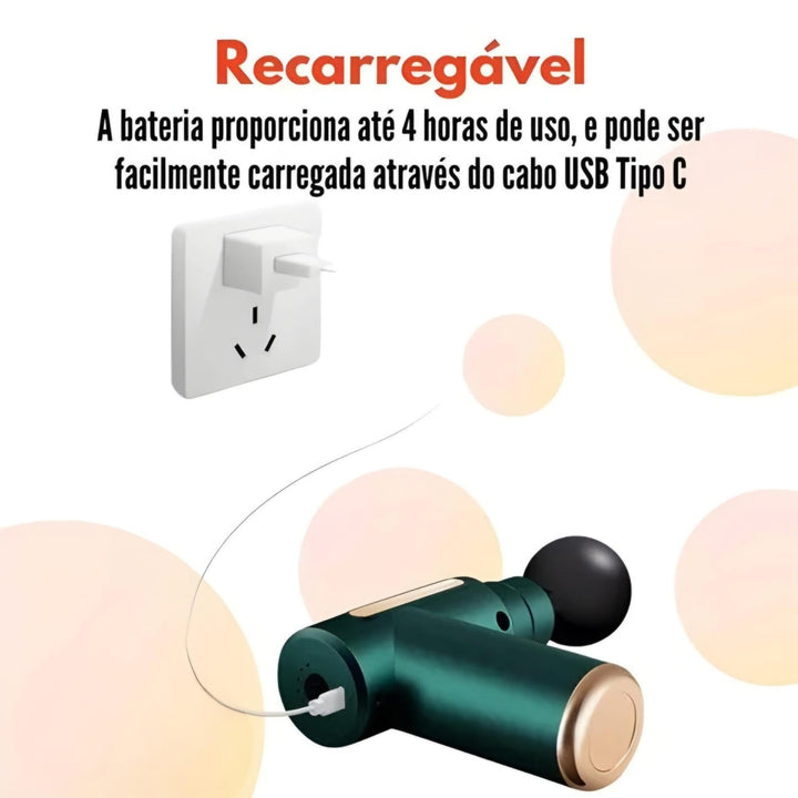 Massageador Elétrico Profissional 4 Em 1 Portátil