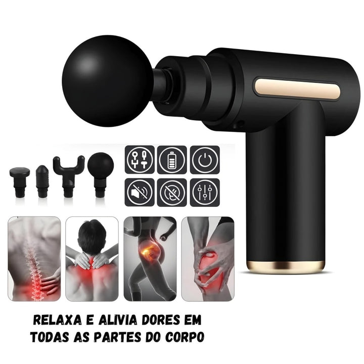 Massageador Elétrico Profissional 4 Em 1 Portátil