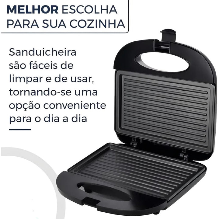 Sanduicheira Elétrica Grill Inox 750W 110V Bak BK-SAND750 by 253444