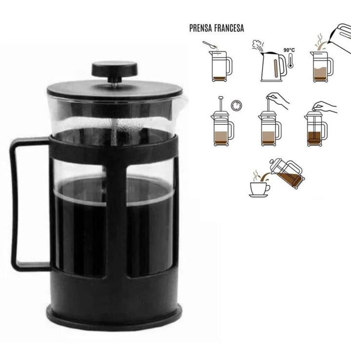 Cafeteira Francesa Prensa Vidro 300Ml Cremeira Chá Café Capuccino Bule French Press Compacta Portátil by 529717