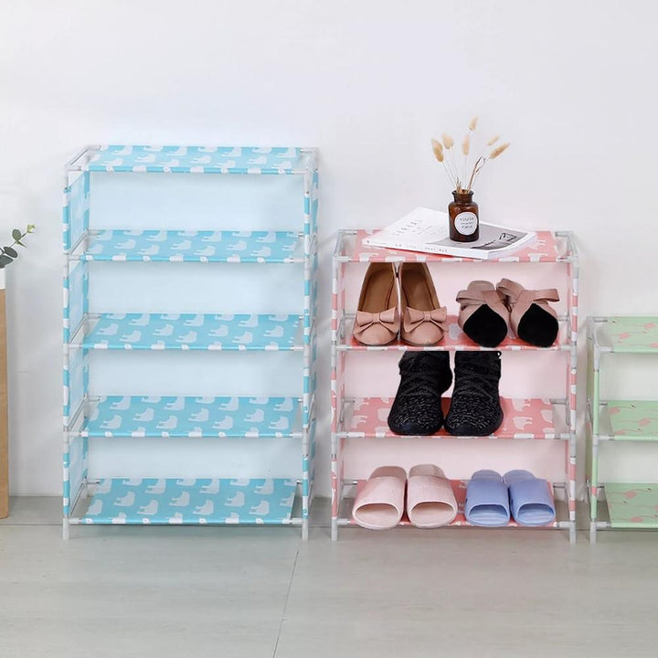 Estante 5 Prateleiras Sapateira Organizador Multiuso 10 Pares Lavanderia Quarto Brinquedos Roupas by 529717