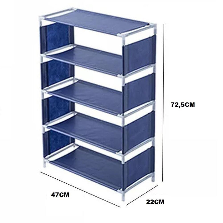 Estante 5 Prateleiras Sapateira Organizador Multiuso 10 Pares Lavanderia Quarto Brinquedos Roupas by 529717