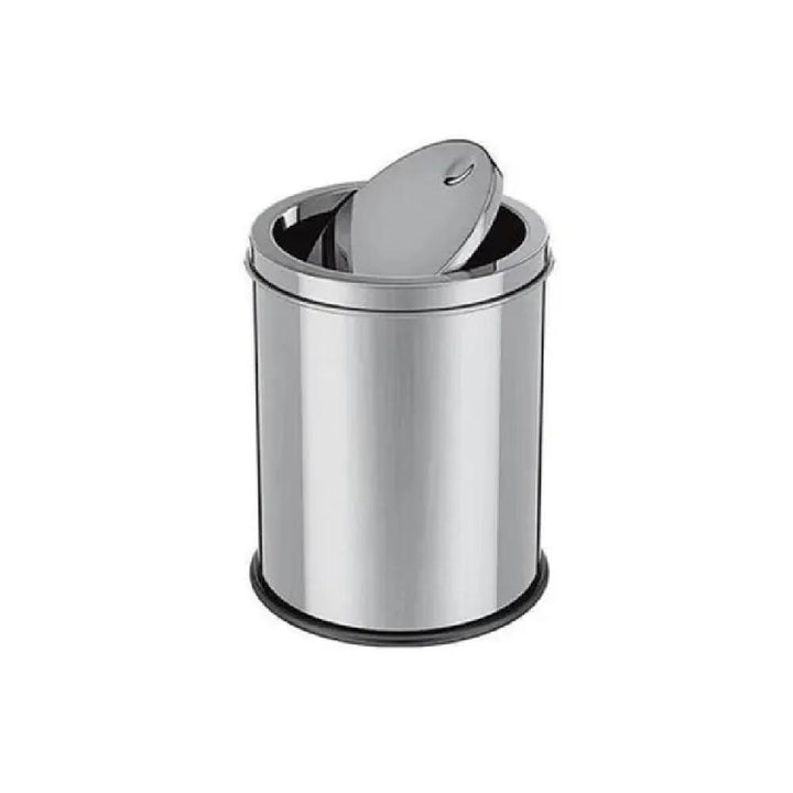 Lixeira Inox Basculante 5 Litros Tampa Vai E Vem Anti Odor Cozinha Banheiro Escritório Luxo Portátil by 529717