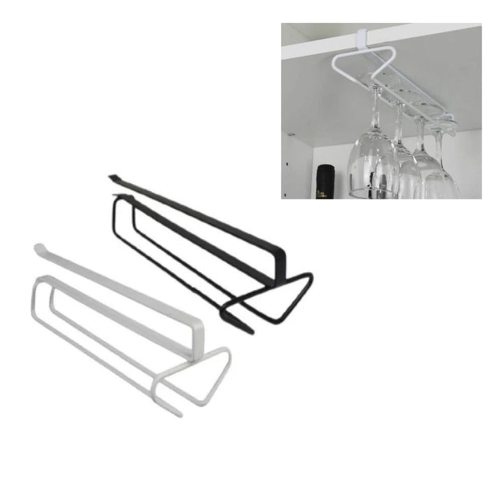 Organizador De Taças Vinho Armário Suporte Encaixe Suspenso Porta Copos Gin Cozinha Adega by 529717