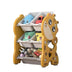 Organizador Infantil Girafa Amarelo Estante Brinquedos Baú Caixa Multiuso Quarto Bebê Armário Treco by 529717