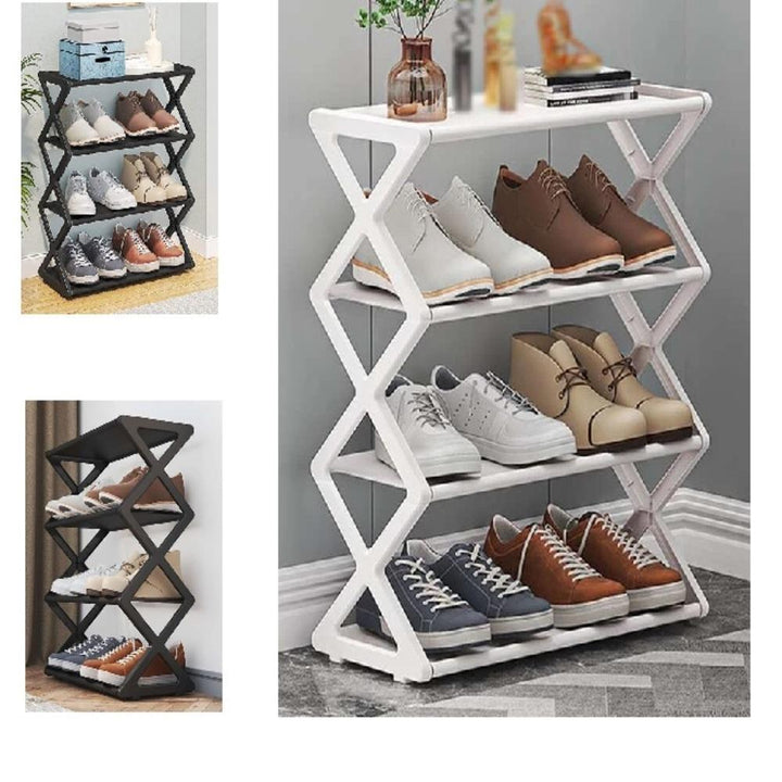 Sapateira Industrial Vintage 4 Prateleiras Estante Organizador 8 Pares Sapatos Quarto Lavanderia by 529717