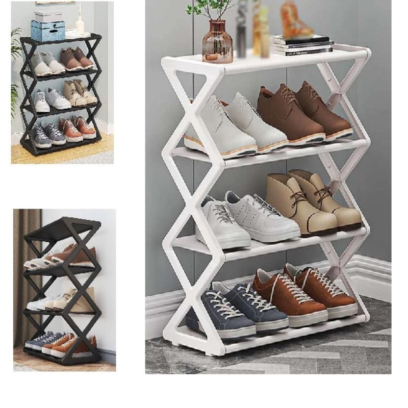 Sapateira Industrial Vintage 4 Prateleiras Estante Organizador 8 Pares Sapatos Quarto Lavanderia by 529717